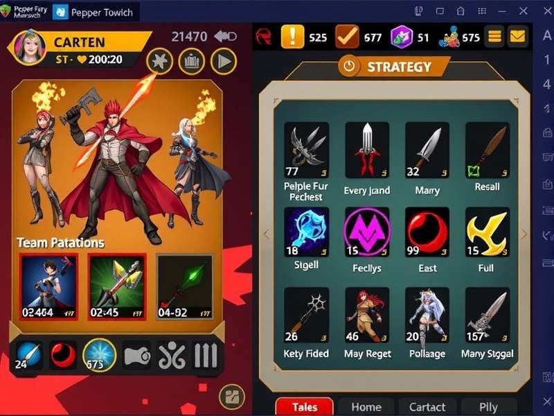 Pepper Fury Monarch strategy guide showing team formations and ability combinations